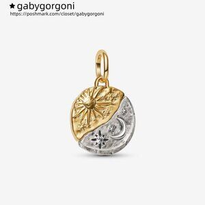 Pandora Sun and Moon Medallion Charm